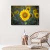 Canvas Print Sunflowers Nature Flowers