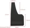 4PCS Compatible with Universal Car Mud Flaps Rubber Mudguard Splash Guards Rubber Mudguard Compatible with Universal Sports Mud Flaps Guards Splash