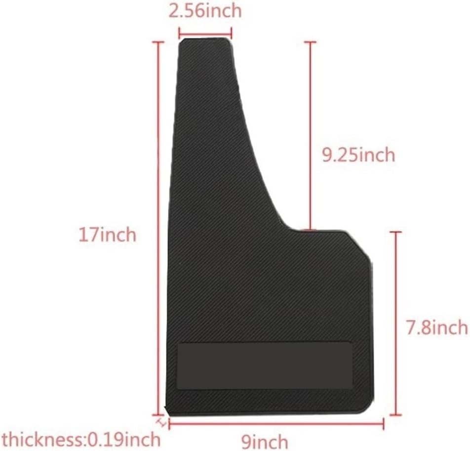 4PCS Compatible with Universal Car Mud Flaps Rubber Mudguard Splash Guards Rubber Mudguard Compatible with Universal Sports Mud Flaps Guards Splash