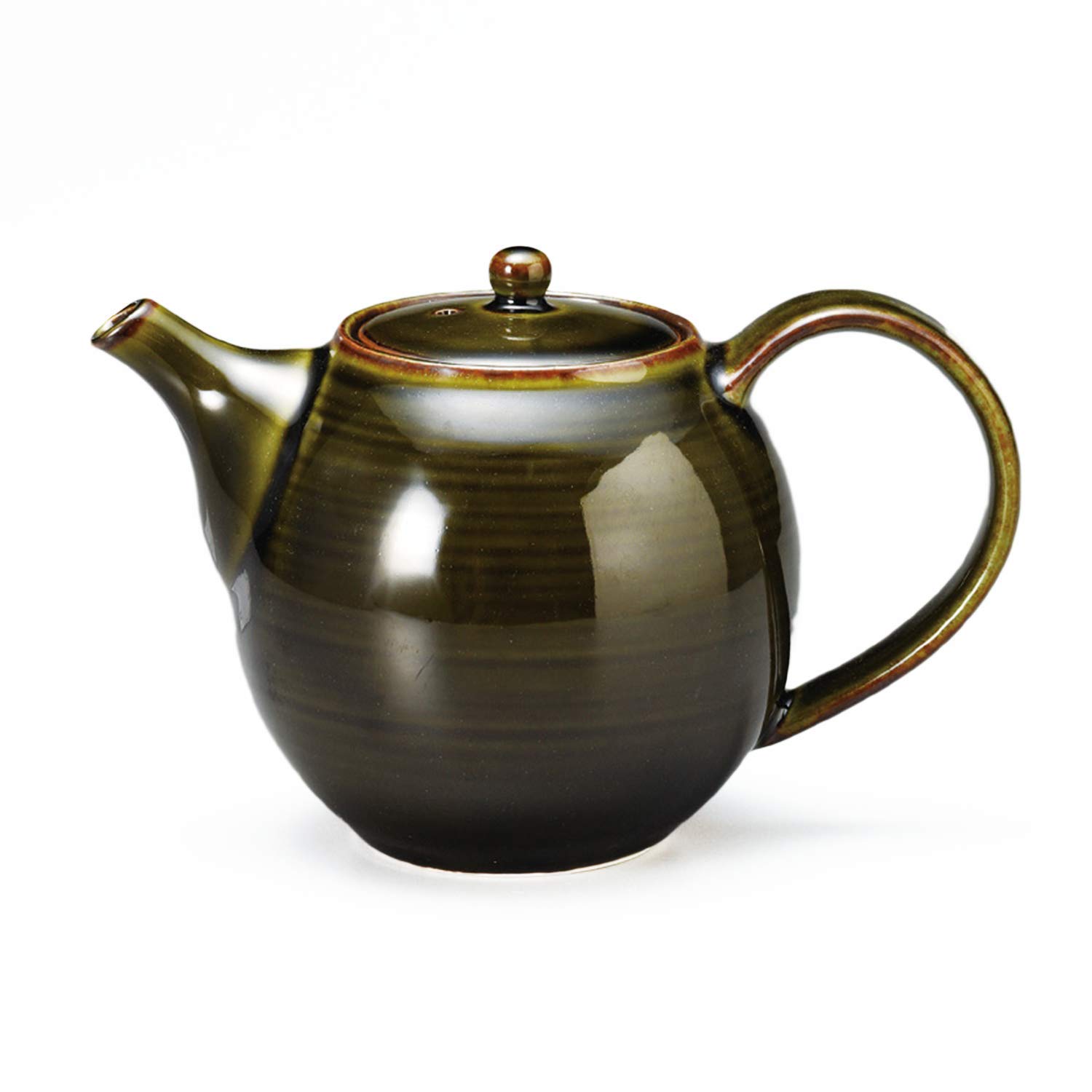 

Tokoname Ware, Ori s Houjicha Tea Pot, 400ml, Oribe, Y1221
