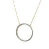 Les Trésors De Lily [N7158] - Gold Plated 'Navajos' Turquoise Gold Plated Necklace (circle)