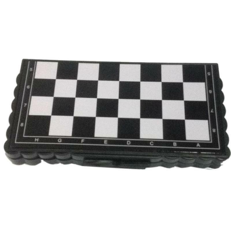 

Plastic Brain Game Portable Children Pockets Gift Black Magnetic Checkerboard One Size чёрный
