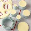 8PCS/set Biscuit Cookie Cutter Molds Round Wavy Shapes for Baking Dumpling Skin Cupcake DIY Cake Pastries Decorations Mold
