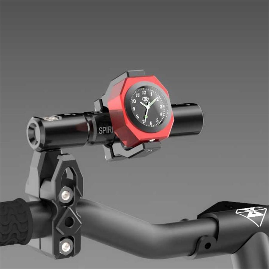 Moto Guidon 2 en 1 Jauge Lumineux l'Horloge Temps Thermomètre Imperméable l'eau