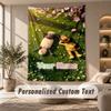 Shaun the Sheep Tapestry, Personalized Custom Text, Wall Hanging Tapestry For Living Room Home Wall Decor