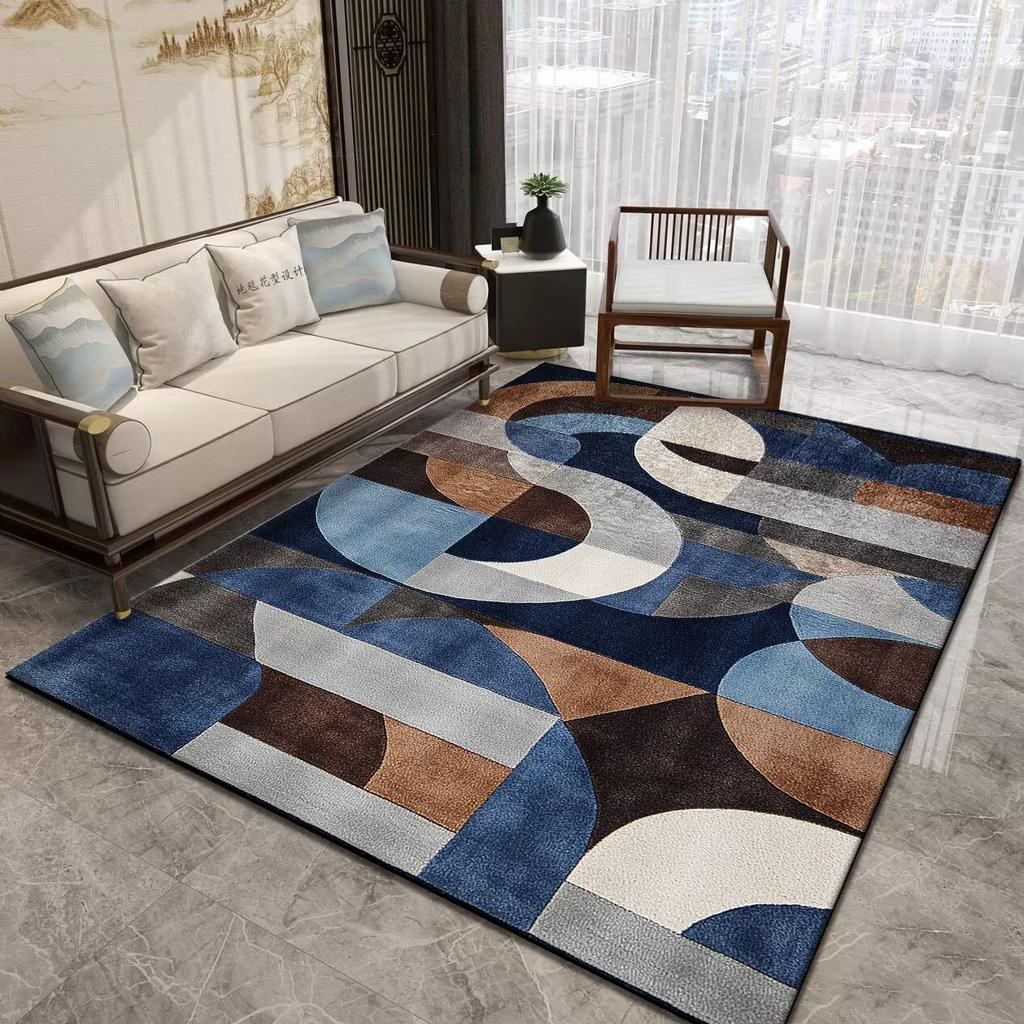 Honeycomb Geometric Pattern Area Rugs for Living Room Abstract Home Sofa Non-slip Carpet Bedroom Children Tatami Soft Floor Mat