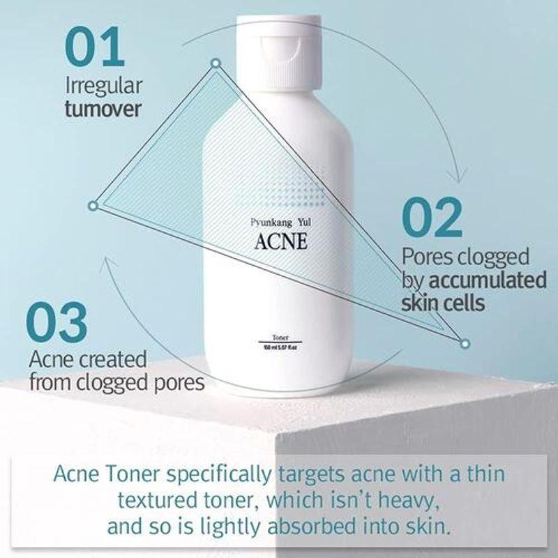 [Pyunkang Yul] ACNE Toner 150ml + ACNE Spot Patch Super Thin + Acne Dressing Mask Pack