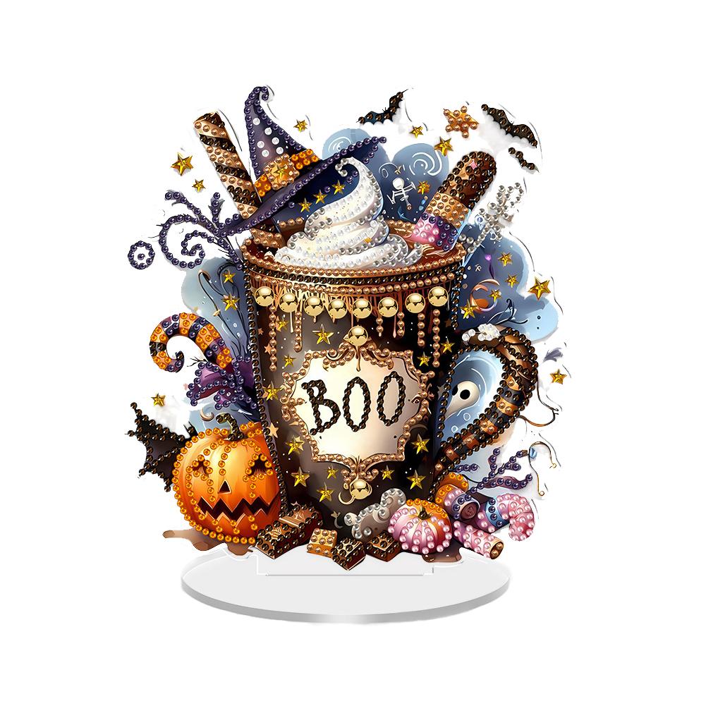 

2D Плоский Хэллоуин DIY Алмазная Живопись Настольные Украшения Набор Настольный Алмазная Живопись Украшения Наборы Украшение Стола в Спальне