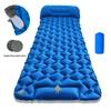 Single Outdoor Inflatable Sleeping Pad, 1-minute Quick Inflation, Essential for Camping and Picnicking, Foldable Moisture-proof Pad, Outdoor Equipment
