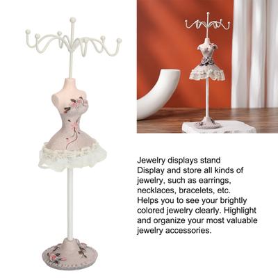 Model Dress Jewelry Rack Holder Exquisite Compact Mannequin Dress Necklace Holder Jewelry Displays Stand For Earrings Type 2