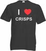 I Love Crisps Yellow Red Mens Women T Shirt