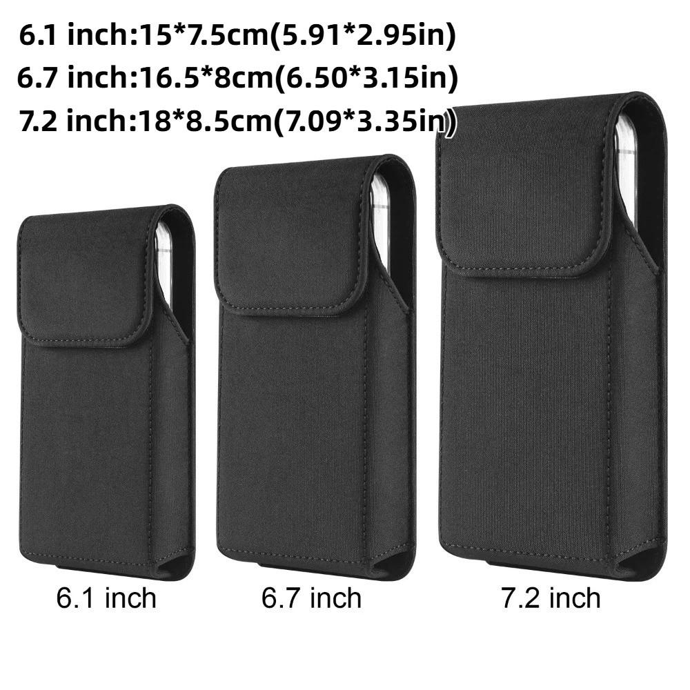 With Hook Mobile Phone Pouch Single-layer Phone Belt Hanging Pouch Phone Belt Clip Bag Outdoor