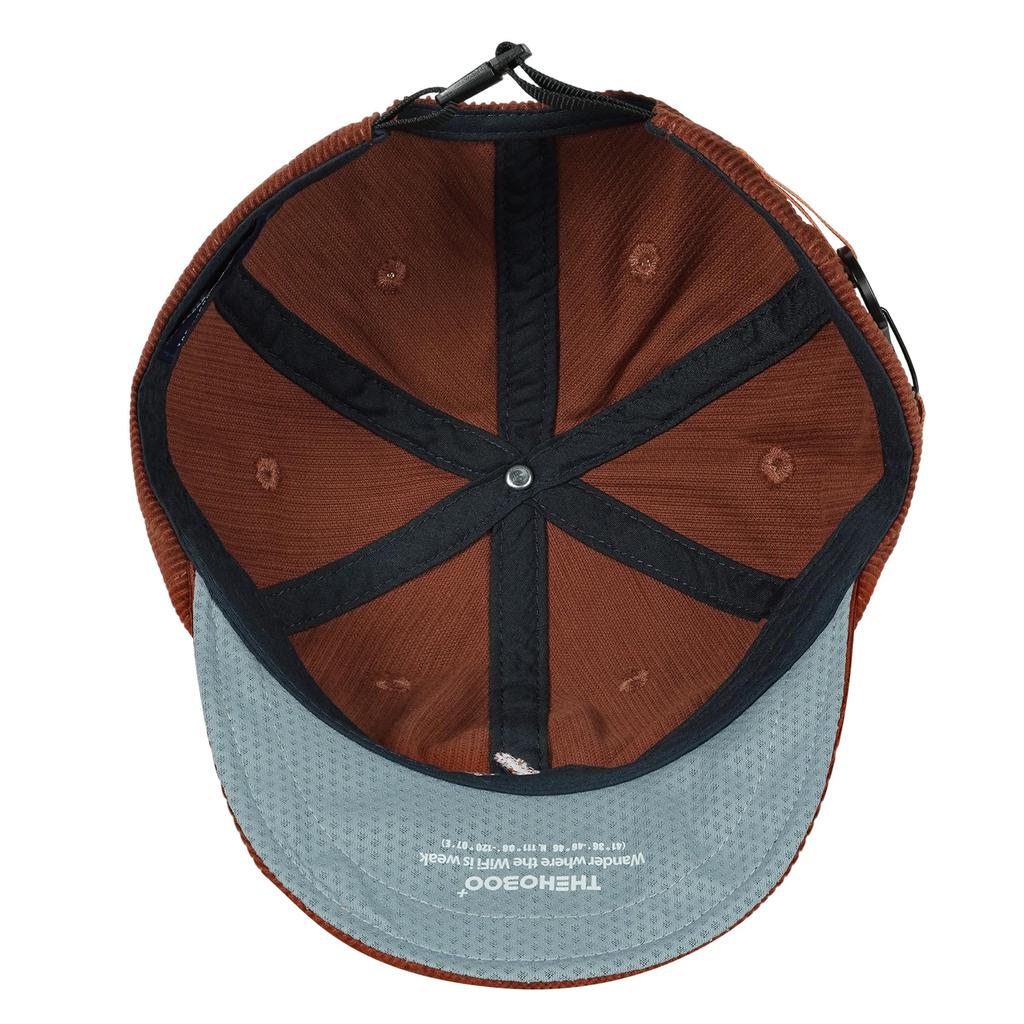 Clape Short Brim Corduroy Umpire Perfect for and Outdoor Stylish Adjustable Casual Baseball Unisex for Men and Women Men's Cap, Hiking, Fishing,