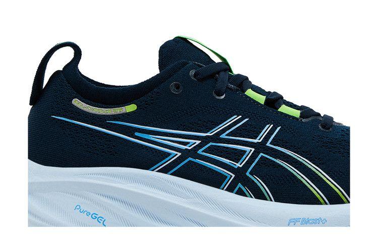 Men's Sneakers ASICS Gel-Nimbus 26 French Blue Electric Lime French Blue/Electric Lime