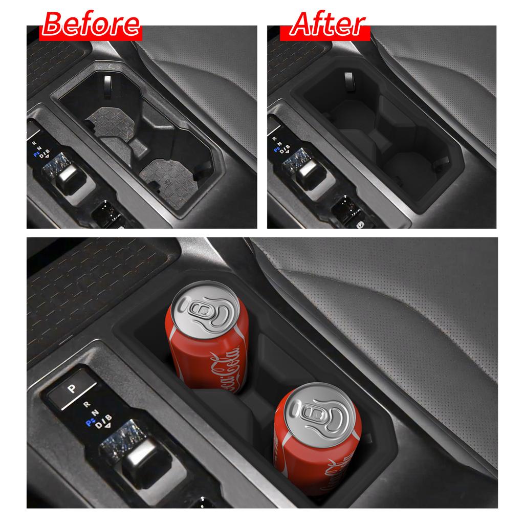 for Toyota RAV4/Wildlander 2026 Cup Holder Storage Tray Shock-Absorbing Central Armrest Cup Box Silicone Tidying Accessories