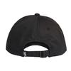 adidas Training Three Stripes Cotton Baseball Cap Unisex Hats Black FK0894
