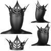 2022 Autumn Collection Gearduke Pu Leather Punk Crown Headpiece For Adults