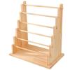 Solid Wood Hanging Jewelry Rack for Bracelets, Bangles, and Keychains.