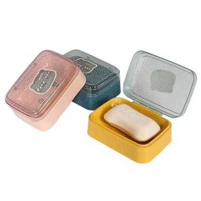 Bathroom Soap Dish With Lid Home Plastic Soap Box Keeps Soap Dry Soap Dish Travel Portable Soap Tray Dish Storage Soap Container