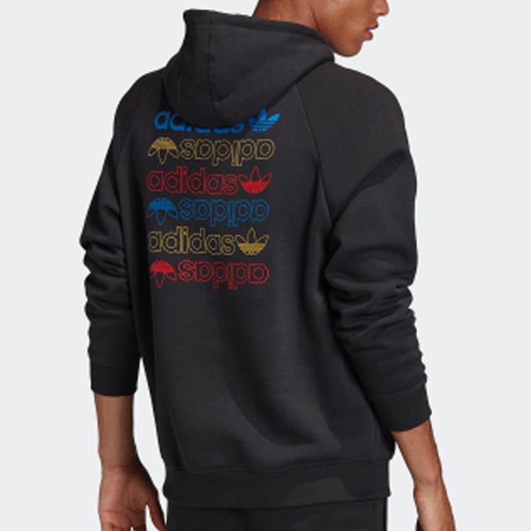 adidas Originals Clover Ref/Met Hoodie With Fleece Men Tops Black FS7348