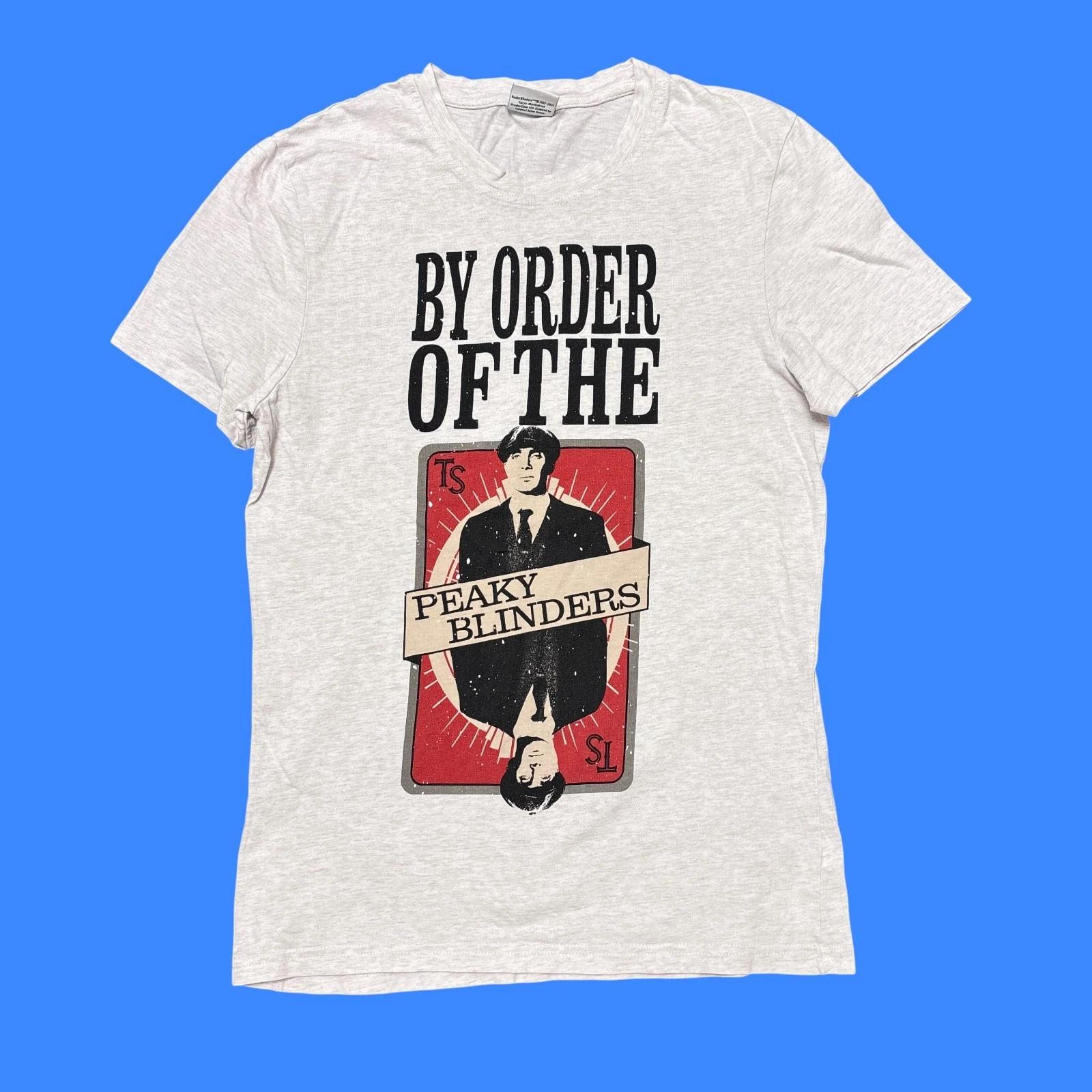

Peaky Blinders T Shirt Small Gray Tv Show Tommy Shelby Movie Promo Graphic Tee XL