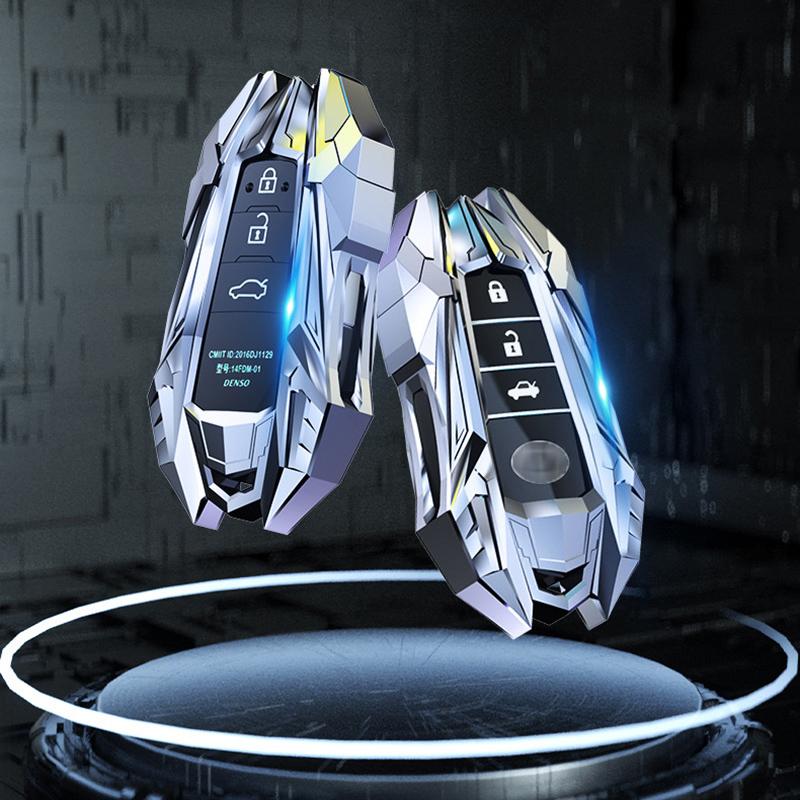 1 Pcs Zinc Alloy Car Key Cover Case Accessories Keychain Covers Protect For Toyota Prius Camry Corolla C-HR CHR RAV4 Prado 2018