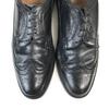 70s-80s USA Vintage Heavy Leather Goodyear Welt Long Wingtip 12D / 29.5cm / Black Business Shoes Kenmoor(USED)