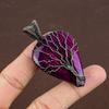 Purple Labradorite Handmade Copper Wire Wrap Jewelry Pendant 2.56" l6C07