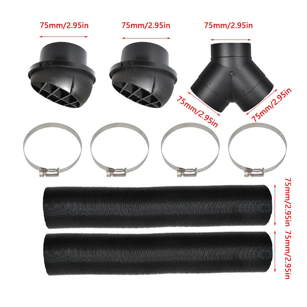 75mm Auto Heizung Y Zweig Stecker Rohr Kanal Warme Luft Outlet Für Webasto Eberspacher Propex Parkplatz Diesel Heizung