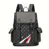Neue koreanische Version Business-Rucksack Leder Große Kapazität Herren und Damen Trend karierter Rucksack Reisetasche Studenten-Computertasche