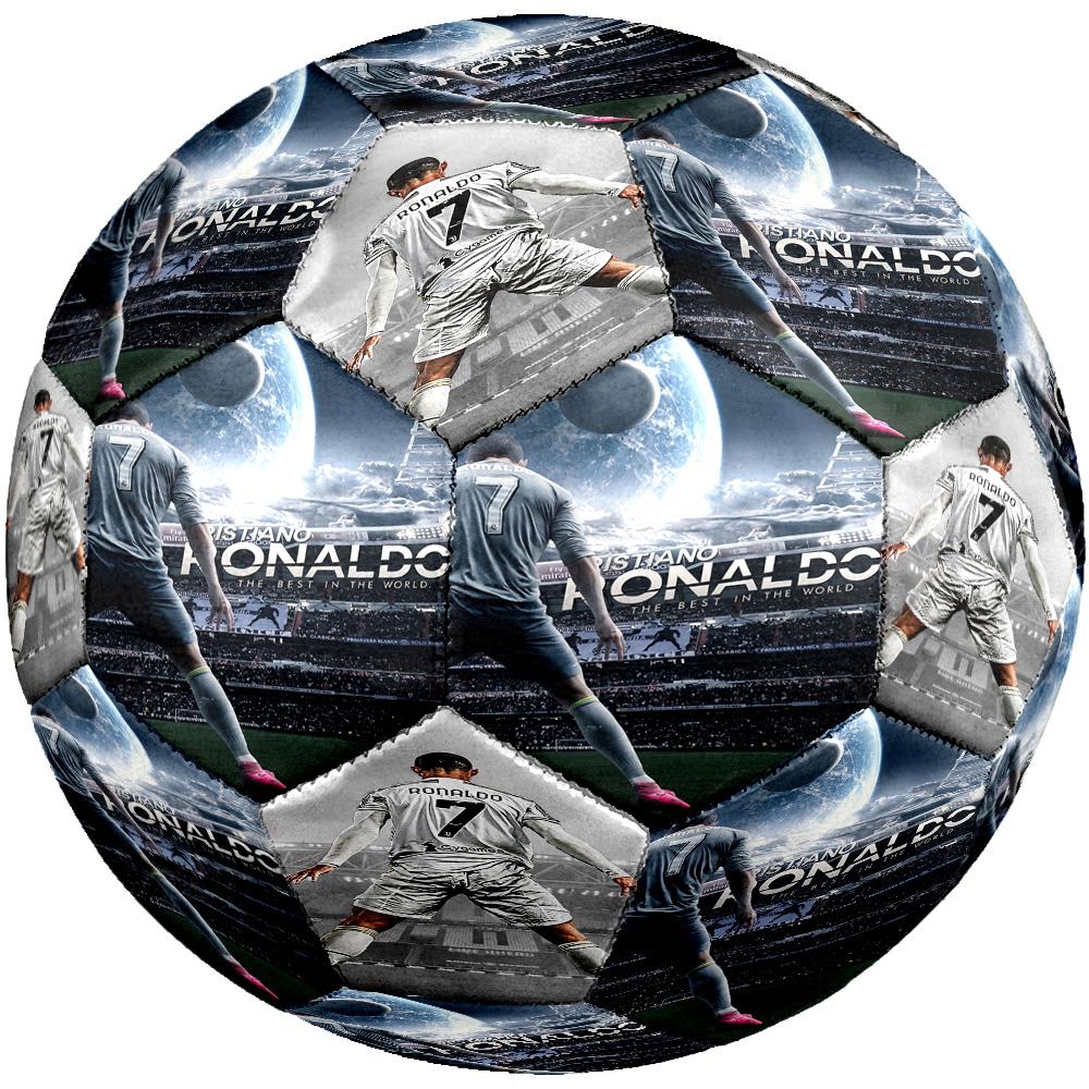 Ronaldo's Cr7 Football Legend Soccer Ball Size 5 Football Machine-Stitched Indoor/Outdoor Training and Matches Soccer Accessory