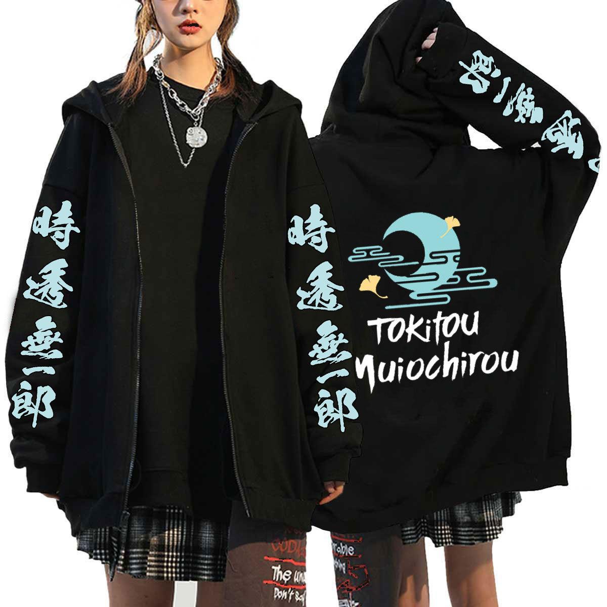 

Demon Slayer Tokito Muichiro Casual Fashion Sweatshirts Unisex Streetwear Harajuku Clothes Oversize Tee Top S чёрный