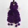 Women Winter Warm Rabbit Fur Scarf Hot Sale Natural Rabbit Fur Muffle Lady Scarves