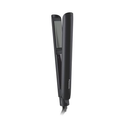 Compact Straightening Glossy Black 2-Way Iron, Lightweight, Coating, EH-HV1B-K