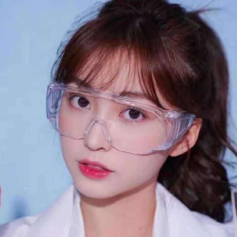 Non-polarized Blinds High Definition Transparent Multi-functional Men Women Protective Goggles Anti-fog Anti-Splash Dust Proof Safety Eyeglasses