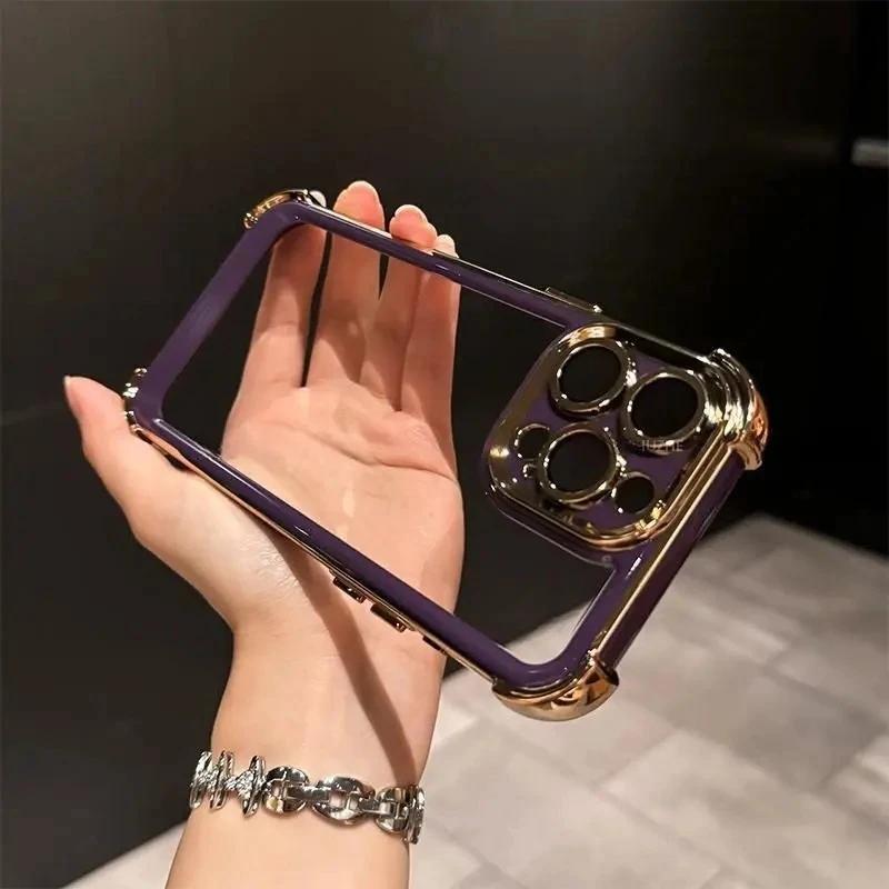 

Transparent Phone Case For For Iphone 11 12 13 14 15 16 Pro Max Plus Shockproof Bumper Cases Cover For iPhone 11Pro