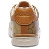 COACH Clip Synthetic Leather Low top Skateboard Shoes Men's Khaki / Light Khaki (Unisex) Skate Shoes CR898 VKA