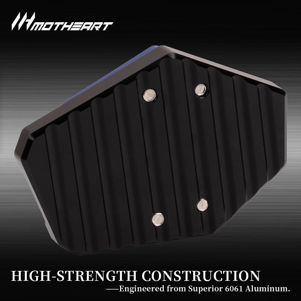 MotHeart Kickstand Extension Support Plate Compatible with YZF-R25 2019-2022 Anti-Slip