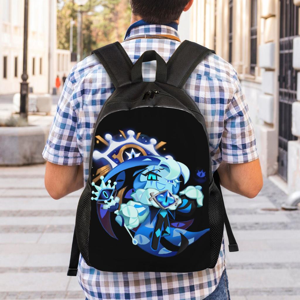 Zaino Shadow Milk Cookie Run Kingdom per Uomo Donna Casual Studente Lavoro Daypack Carino Cartone Animato Anime Laptop Borse in Tela Durevole