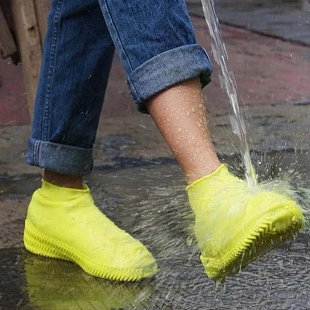 Vintage Gumáky Opakovaně použitelné Latexové Vodotěsné Návleky na boty do deště Protiskluzové Silikonové Návleky Unisex Doplňky k obuvi