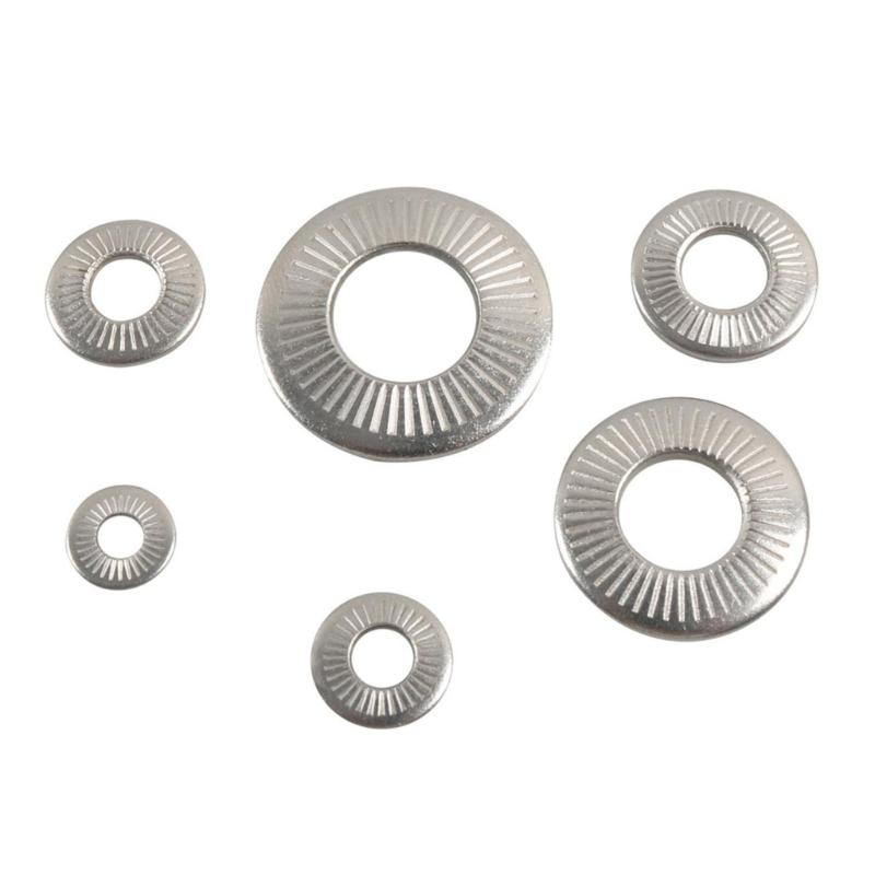 High Strength Steel Lock Washer Serrated Teeth Vibration Proof Fastener Construction Furniture Assembly for Automotive