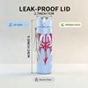 1PC Devil Angel Wings Silhouette 750ml Color Plastic Sports Water Bottle Leakproof Flip Straw Lid Suitable for Sports Office Home Use