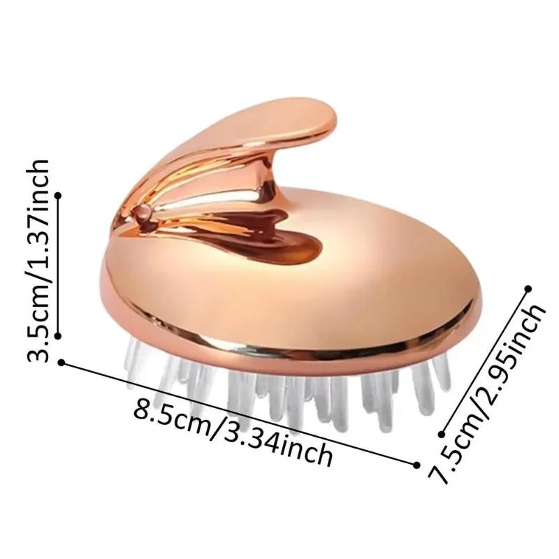 Shampoo Brush Silicone Scalp Massager - Hair Washing Comb, Relieve Fatigue, Bath SPA Relax, Shower Hair Salon Hairdressing