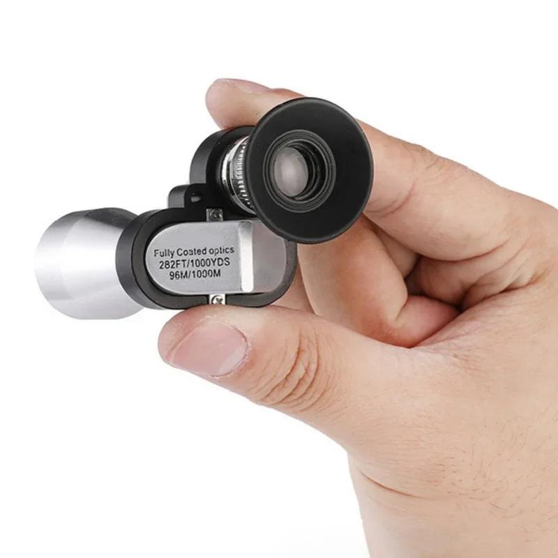 Portable High-definition Mini Monocular Telescope with Zoom for Outdoor Fishing Used for Hunting Camping and Mountaineering