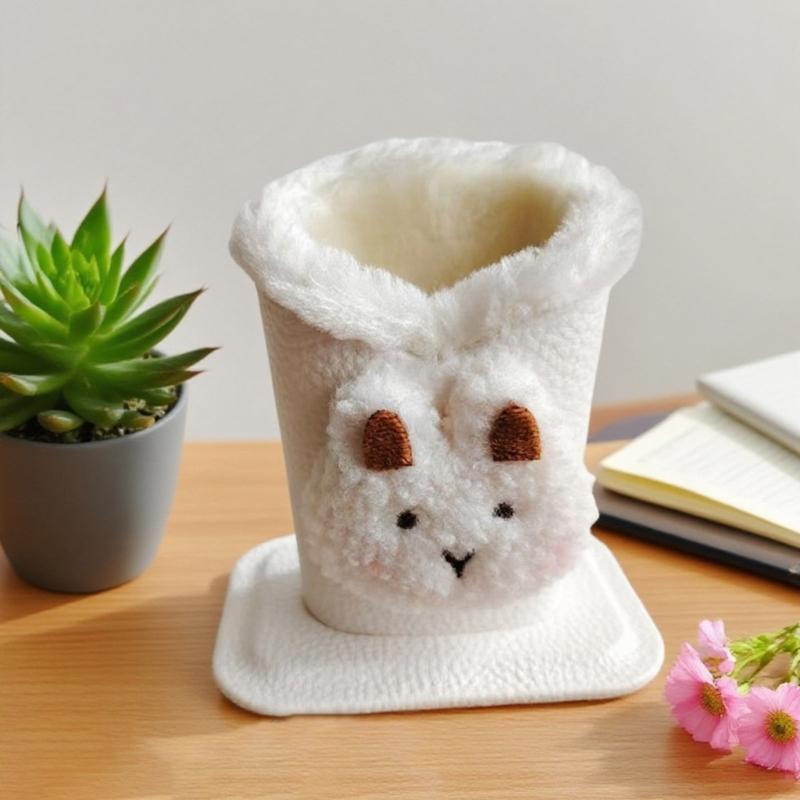 Soft Plush Materials Cartoon Design Glasses Holder For Desk Organization Eyeglasses Stand Desktop Decoration