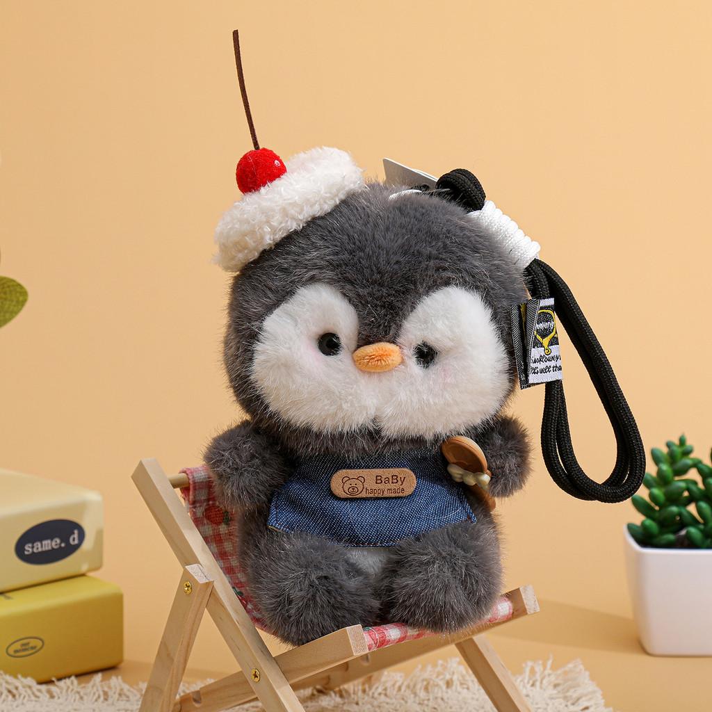 Penguin Plush Keychain Cartoon Soft Toy With Pp Cotton For Bag Decor And Gifts