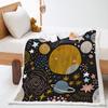 Blankets Astronaut Planet Blankets Lamb Fleece Crystal Fleece Blankets All Seasons
