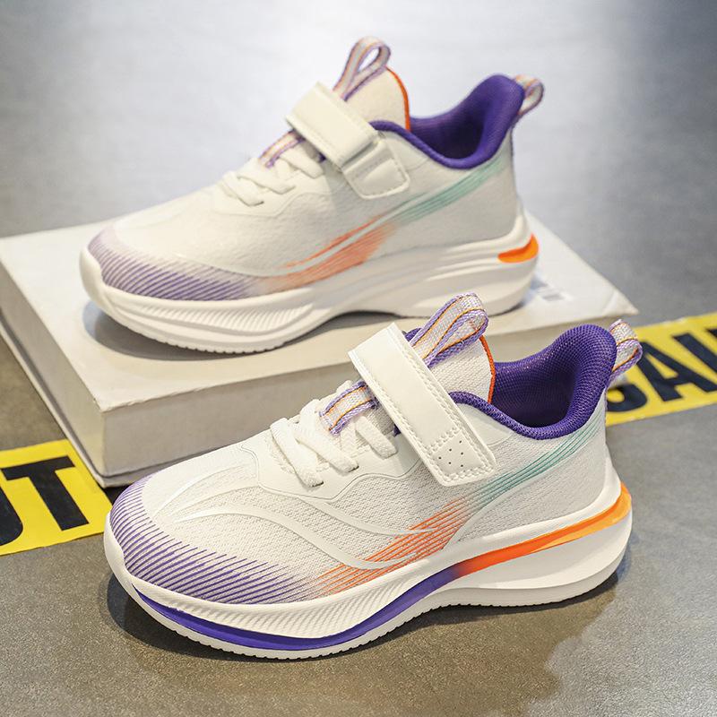 Children's Sports Shoes Jogging Shoes Cushioning Soft Sole New Red Rabbit Series Girls and Boys Mesh Running Shoes Middle and Old Children