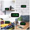 KWANWA Alarm Clock Small Digital Clock Inch Green LED Clock Adjustable Brightness Dim Night Mode Battery Operated Wall Mounted Snooze Bedroom Clock
