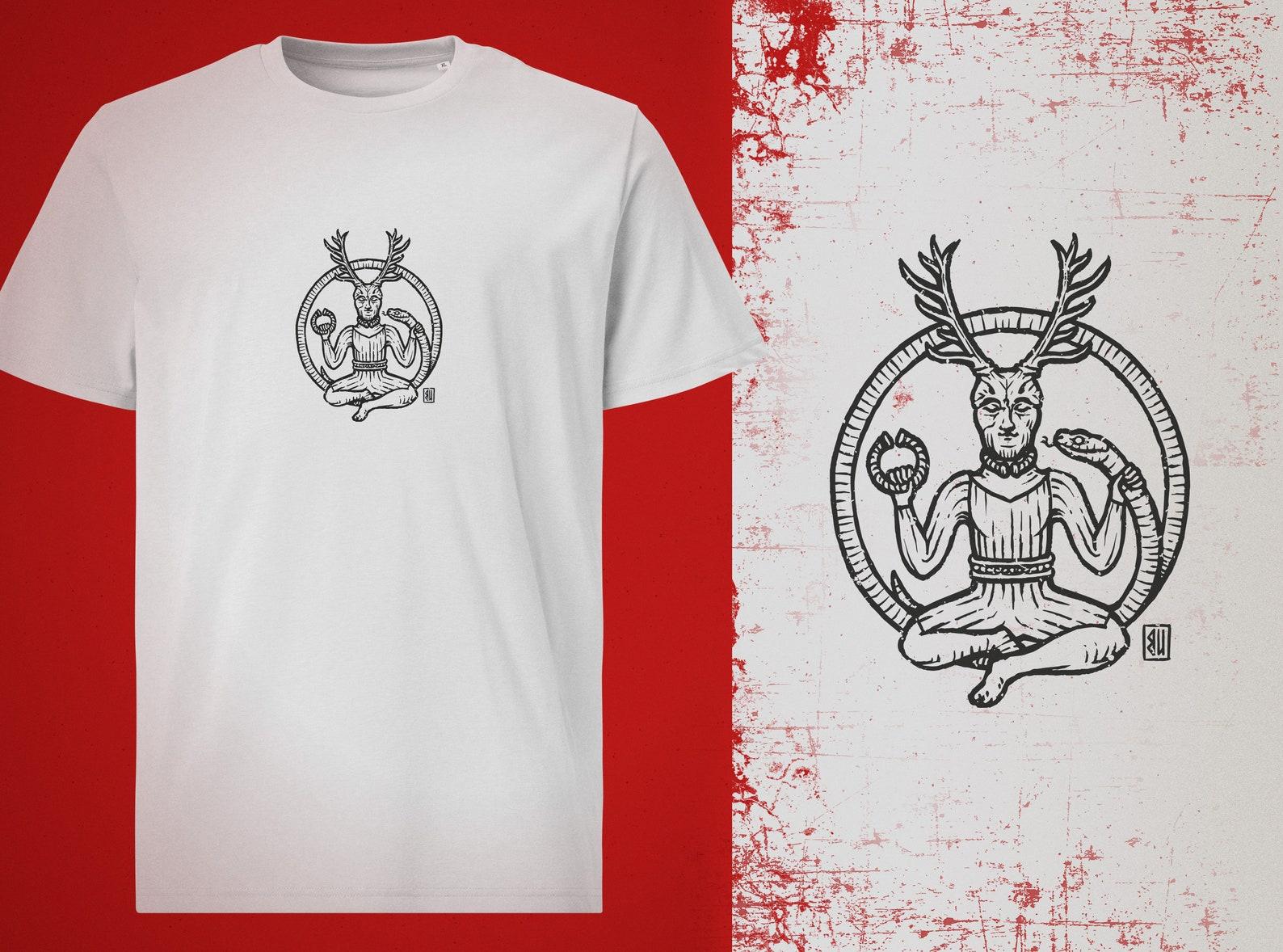 Cernunno s T-Shirt (black print) L